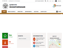 Tablet Screenshot of muzaffarnagar.nic.in